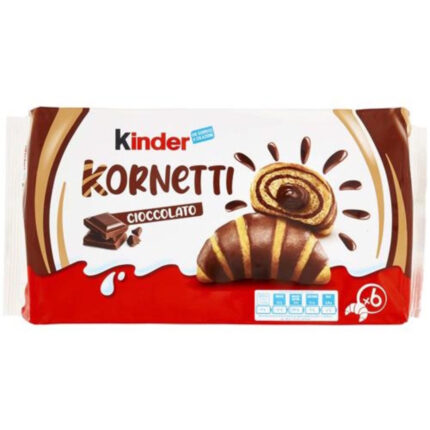 CORNURI CU UMPLUTURA DE CIOCOLATA KORNETTI KINDER 270 G