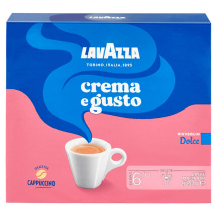 CAFEA MACINATA 6/10 CREMA E GUSTO LAVAZZA 2 X 250 G
