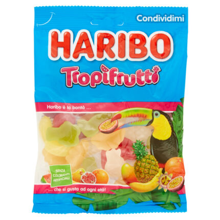 JELEURI CU AROMA DE FRUCTE TROPICALE HARIBO 175 G