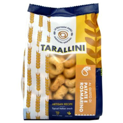 BISCUITI TARALLINI CU AROMA DE CARTOFI SI ROZMARIN 250 G