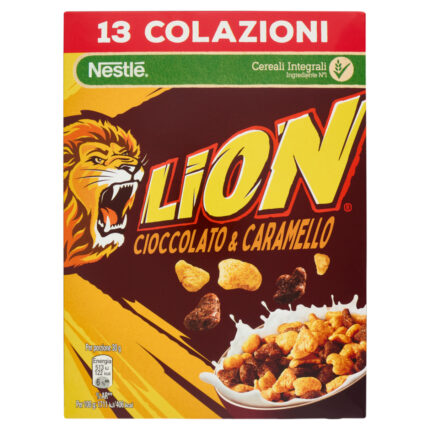 CEREALE CU CIOCOLATA SI CARAMEL LION 400 G