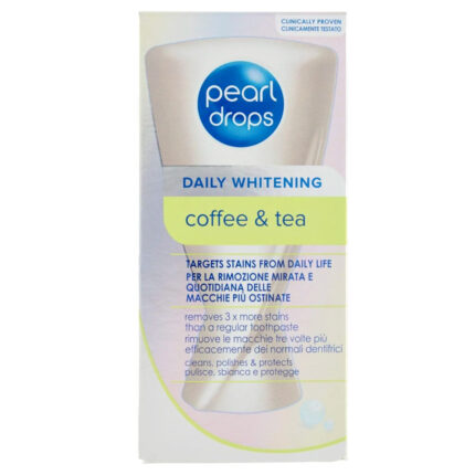 PASTA DE DINTI PENTRU ALBIRE CAFEA SI CEAI PEARL DROPS 50 ML