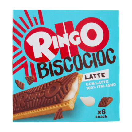 BISCUITI CU CREMA DE LAPTE RINGO 162 G