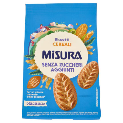 BISCUITI CU CEREALE FARA ZAHAR ADAUGAT MISURA 300 G