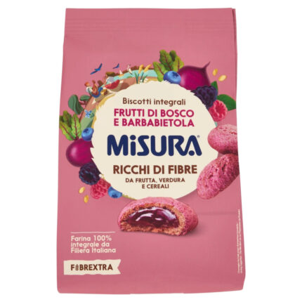 BISCUITI INTEGRALI CU FRUCTE DE PADURE MISURA 260 G