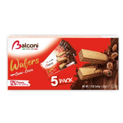 NAPOLITANE CU CREMA DE CACAO BALCONI 5X45=225 G