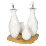SET OLIVIERA PORTELAN PE PLATOU BAMBUS FOGLIA BRANDANI