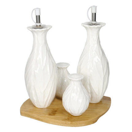 SET OLIVIERA PORTELAN PE PLATOU BAMBUS FOGLIA BRANDANI