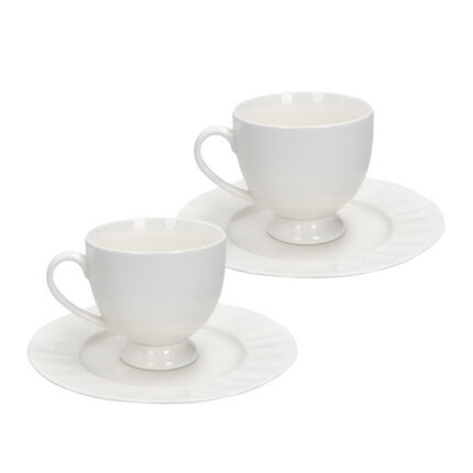 SET 2 CANI CAPUCCINO 200 ML CU FARFURII PORTELAN GEORGETTE BRANDANI